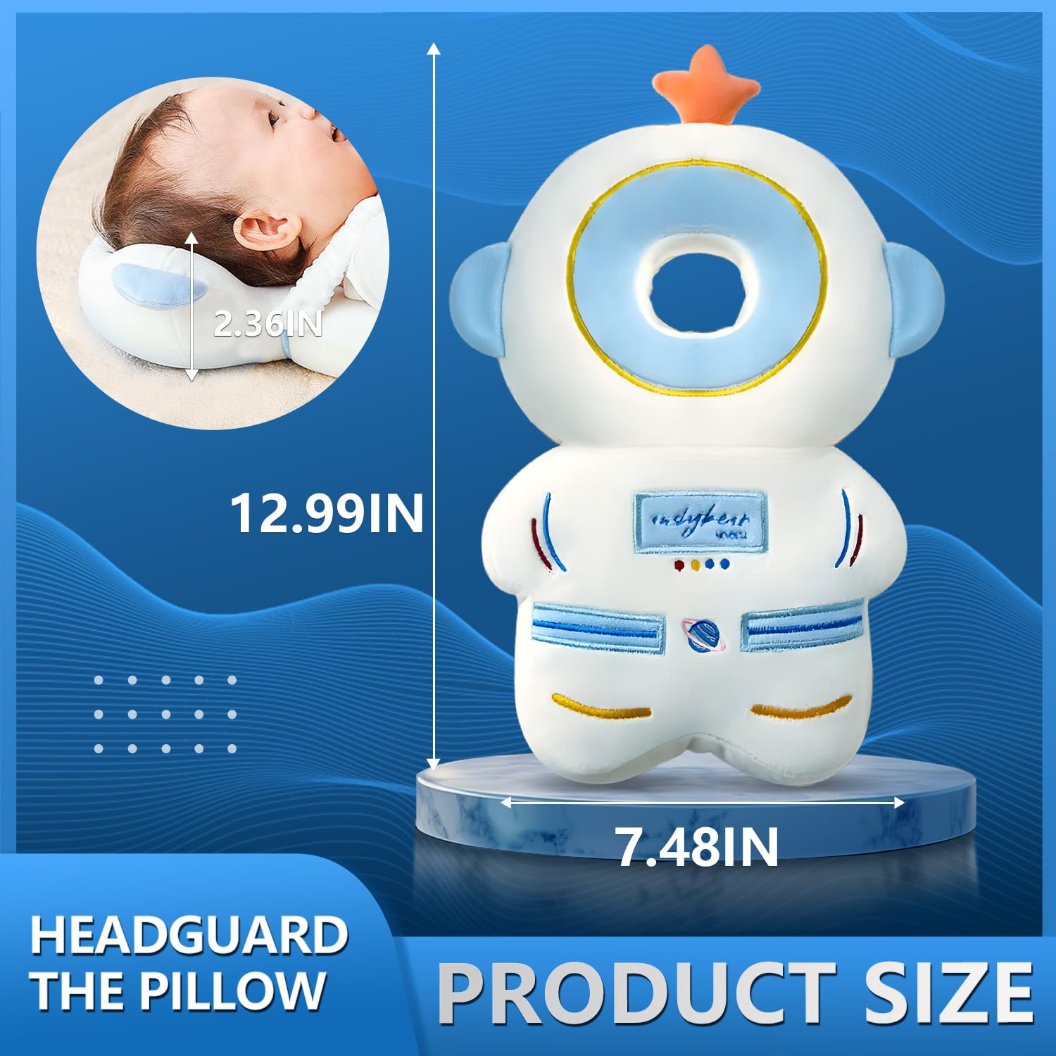 Baby Head Protector Backpack with alarm